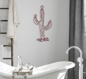 Enhance Your Decor with Steel Cactus Wall Art
